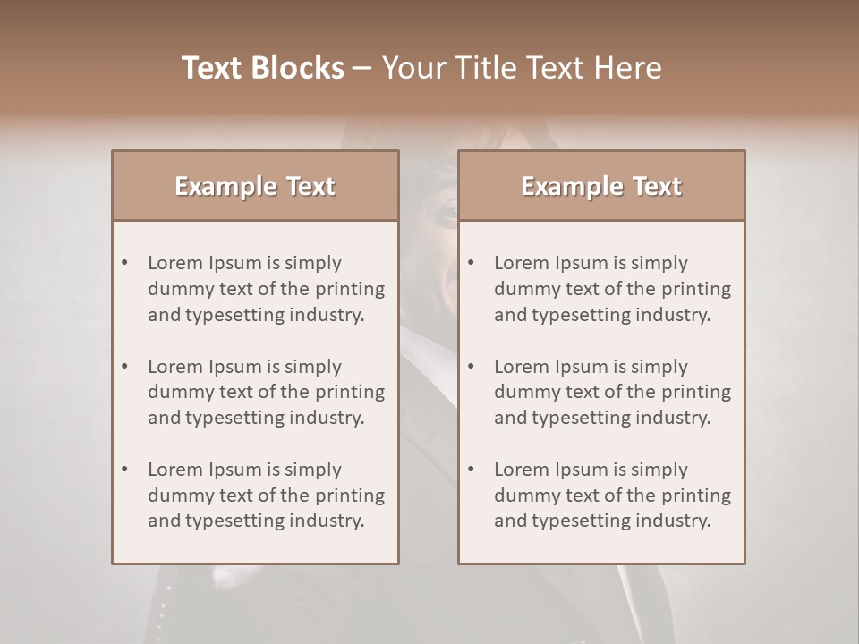 Caucasian Job Man Smile PowerPoint Template