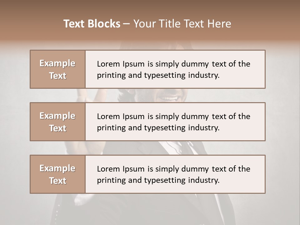 Caucasian Job Man Smile PowerPoint Template