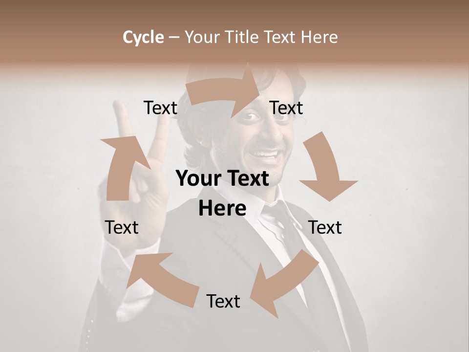 Caucasian Job Man Smile PowerPoint Template