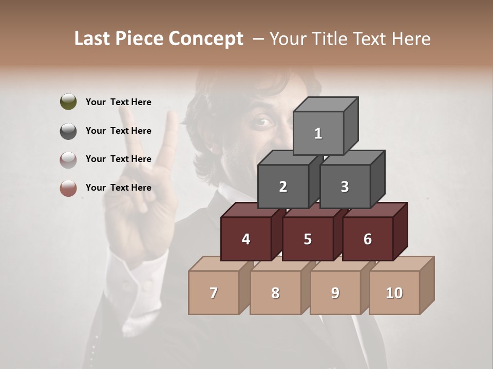 Caucasian Job Man Smile PowerPoint Template