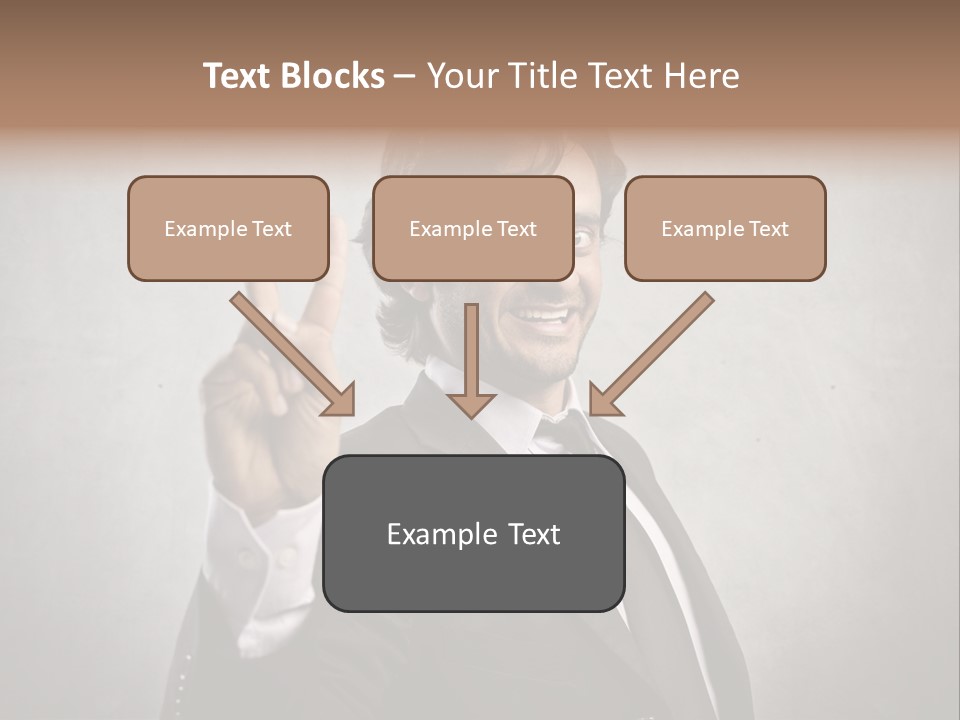 Caucasian Job Man Smile PowerPoint Template
