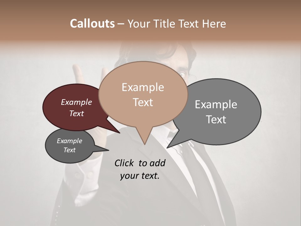 Caucasian Job Man Smile PowerPoint Template