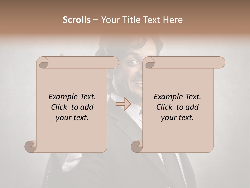 Caucasian Job Man Smile PowerPoint Template