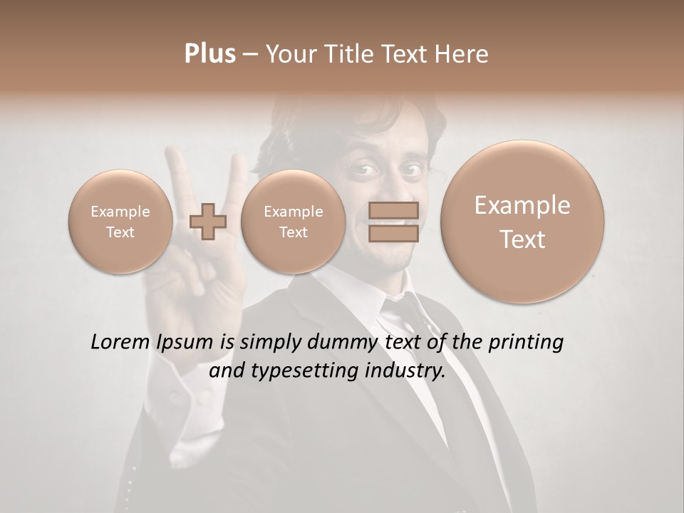 Caucasian Job Man Smile PowerPoint Template