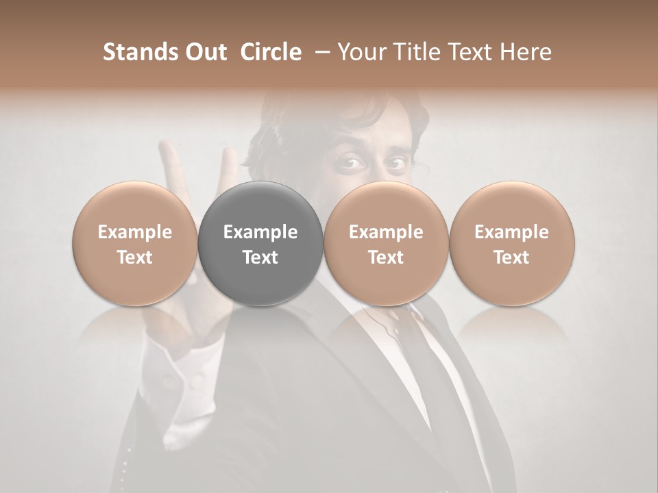 Caucasian Job Man Smile PowerPoint Template