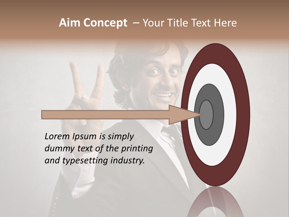 Caucasian Job Man Smile PowerPoint Template