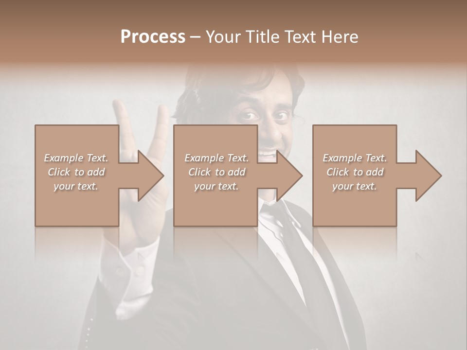 Caucasian Job Man Smile PowerPoint Template