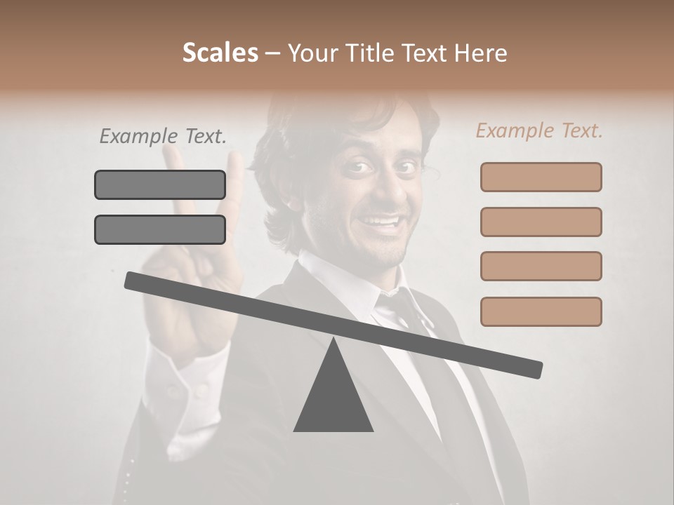 Caucasian Job Man Smile PowerPoint Template