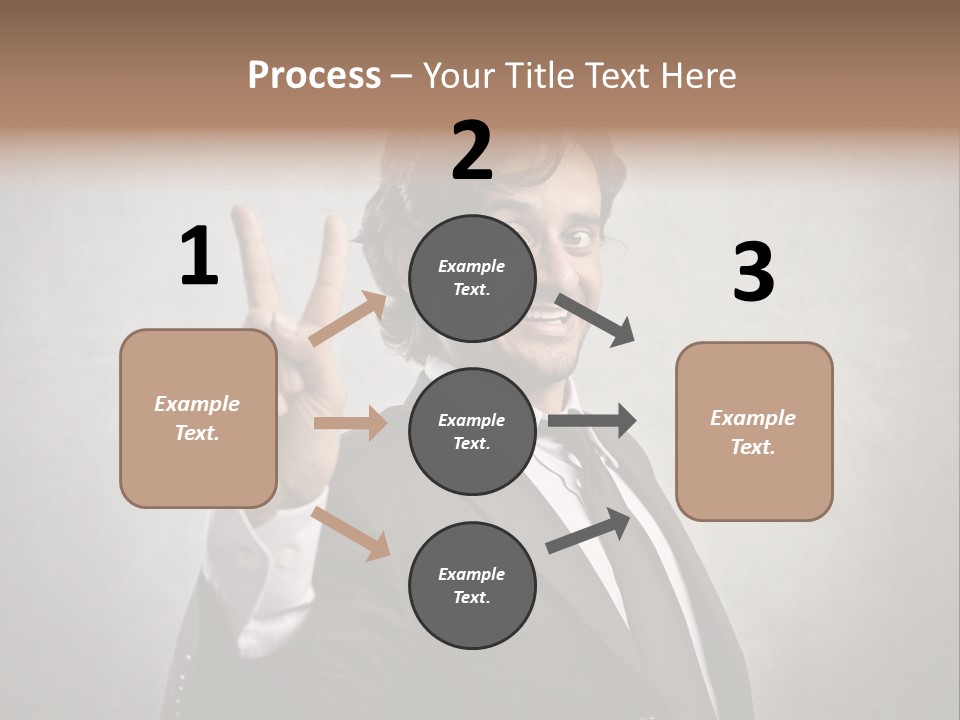 Caucasian Job Man Smile PowerPoint Template