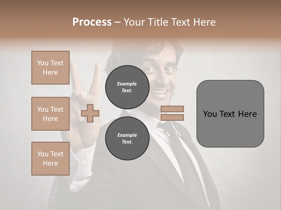 Caucasian Job Man Smile PowerPoint Template