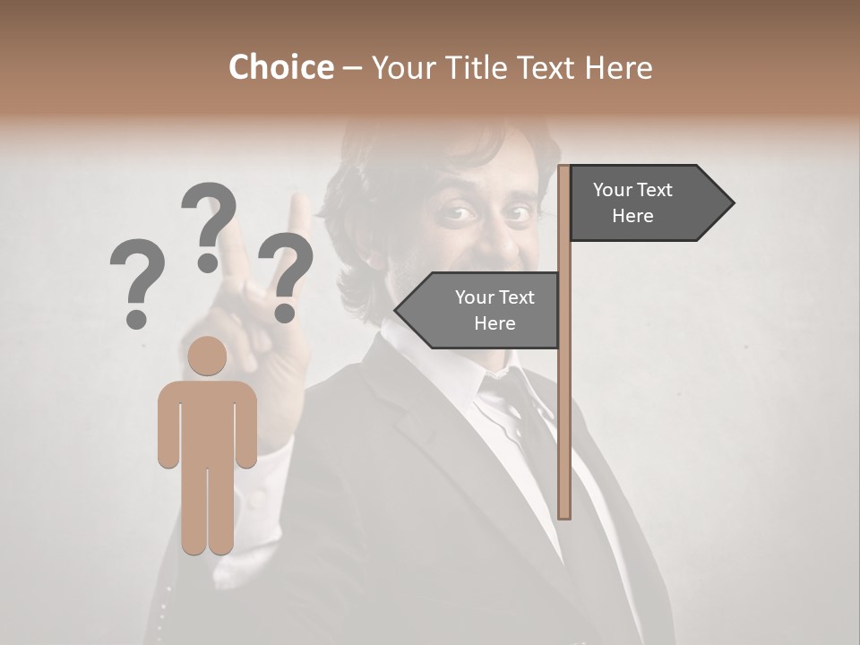 Caucasian Job Man Smile PowerPoint Template