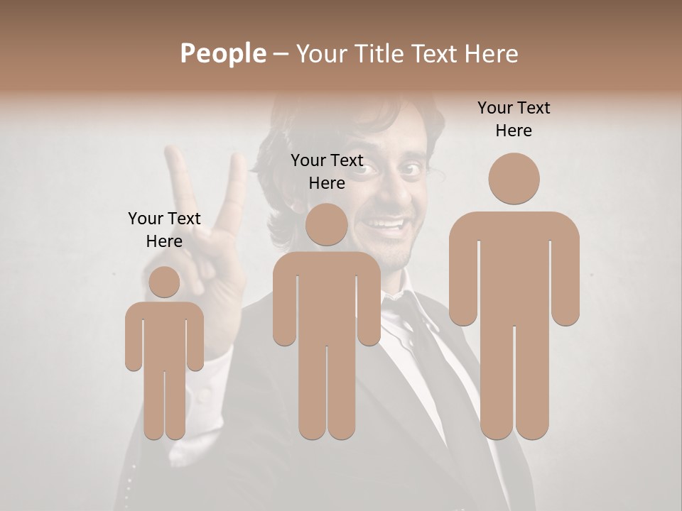 Caucasian Job Man Smile PowerPoint Template