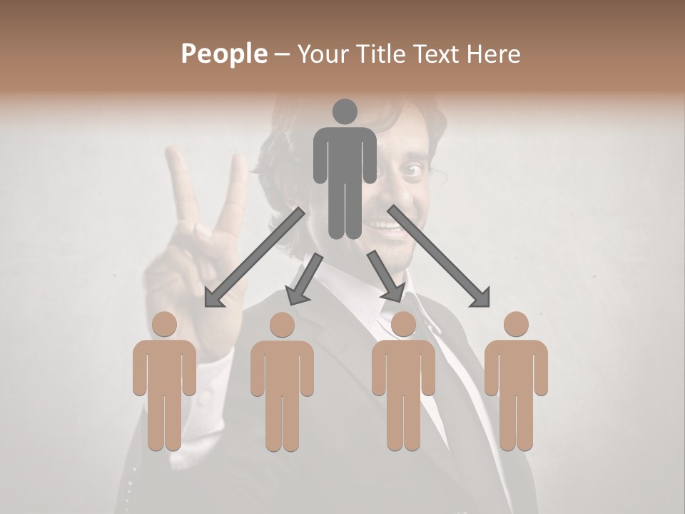 Caucasian Job Man Smile PowerPoint Template