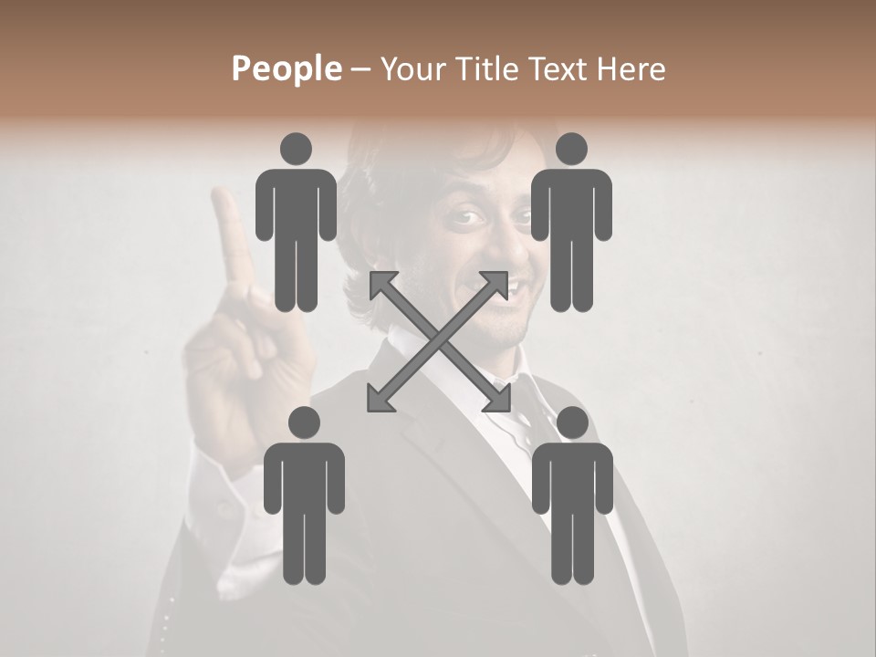 Caucasian Job Man Smile PowerPoint Template