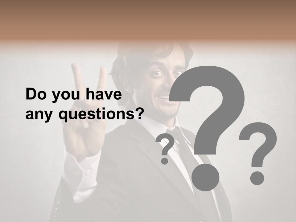 Caucasian Job Man Smile PowerPoint Template