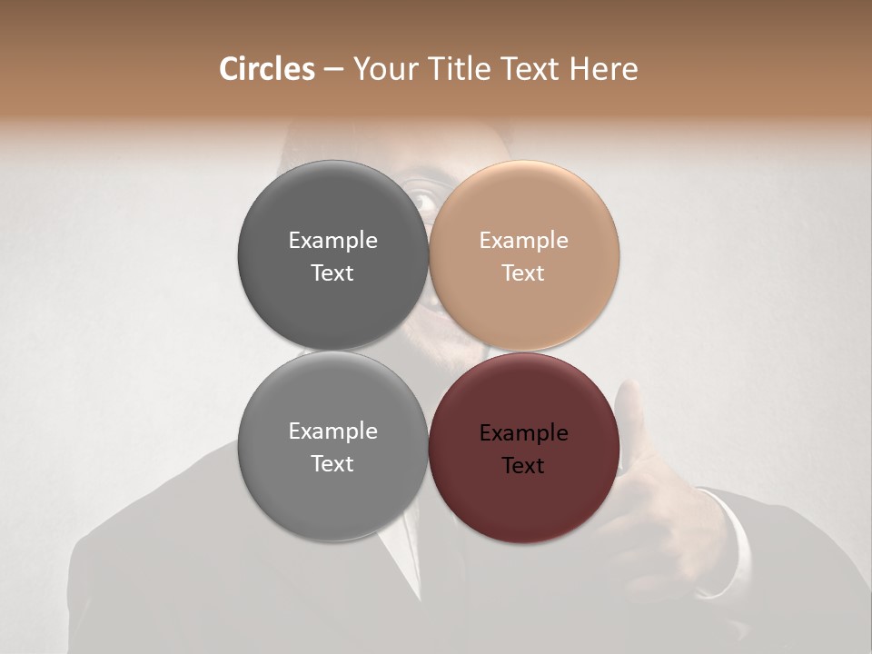 Businessman Liar Glasses PowerPoint Template