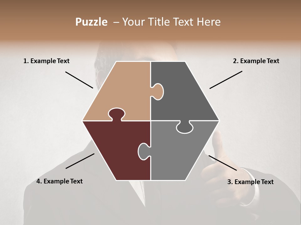 Businessman Liar Glasses PowerPoint Template