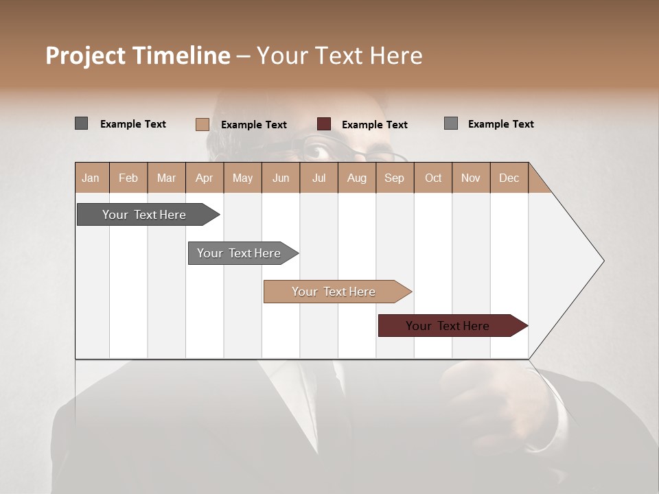 Businessman Liar Glasses PowerPoint Template