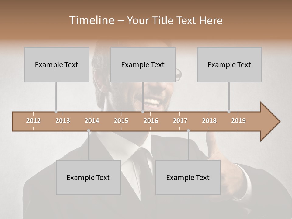 Businessman Liar Glasses PowerPoint Template