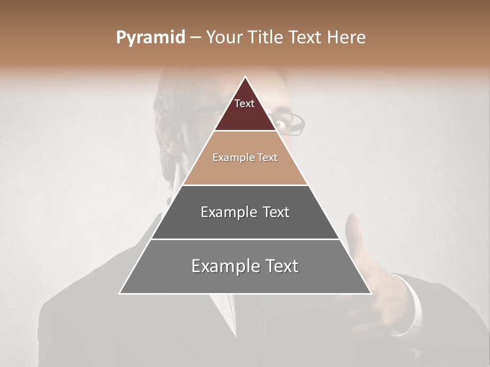 Businessman Liar Glasses PowerPoint Template