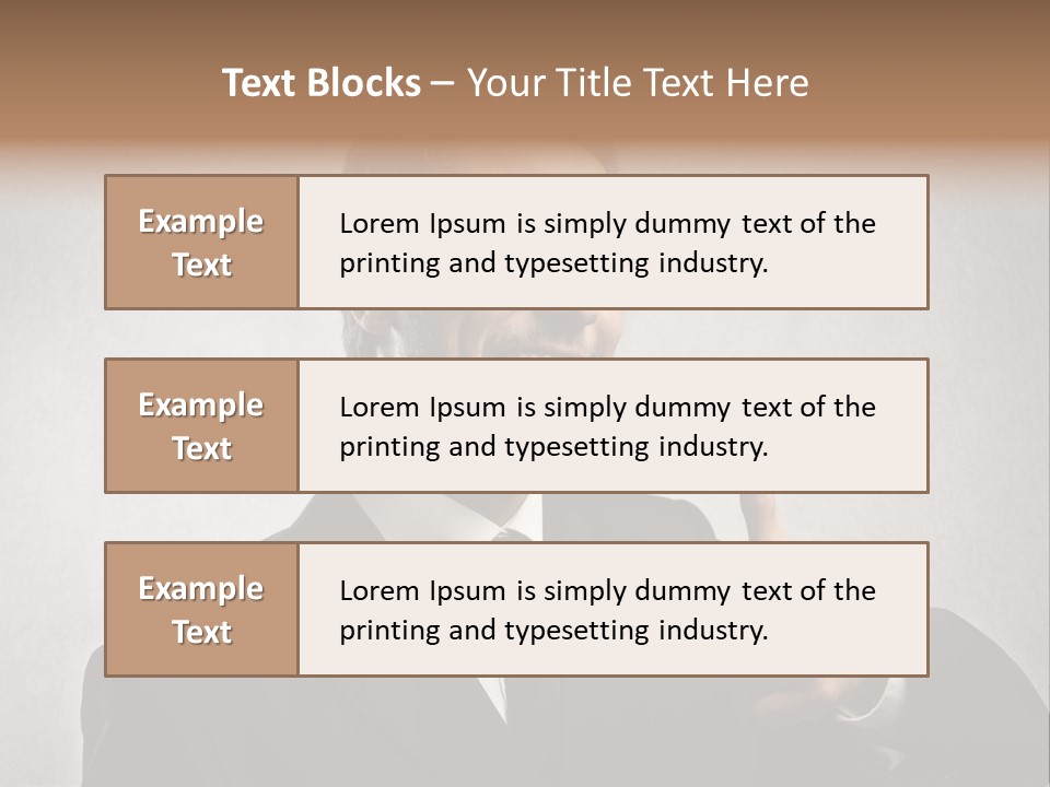 Businessman Liar Glasses PowerPoint Template