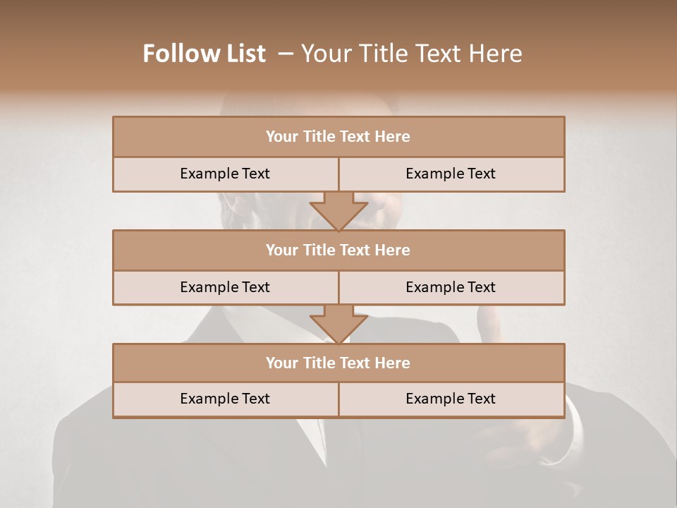 Businessman Liar Glasses PowerPoint Template