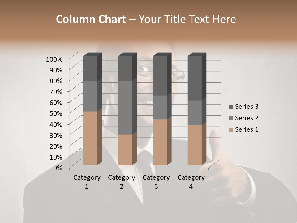 Businessman Liar Glasses PowerPoint Template