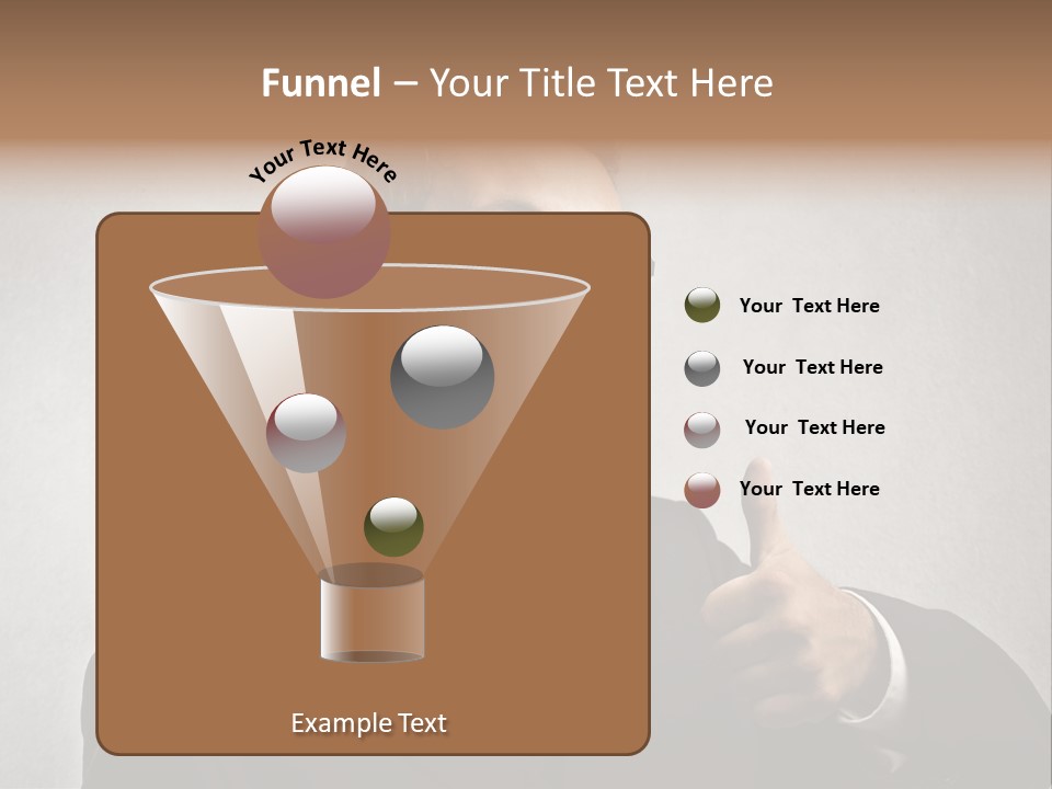Businessman Liar Glasses PowerPoint Template