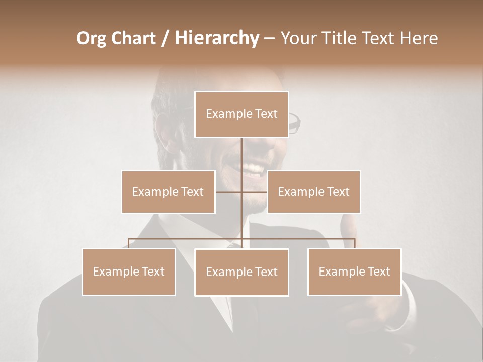 Businessman Liar Glasses PowerPoint Template