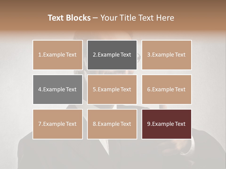 Businessman Liar Glasses PowerPoint Template