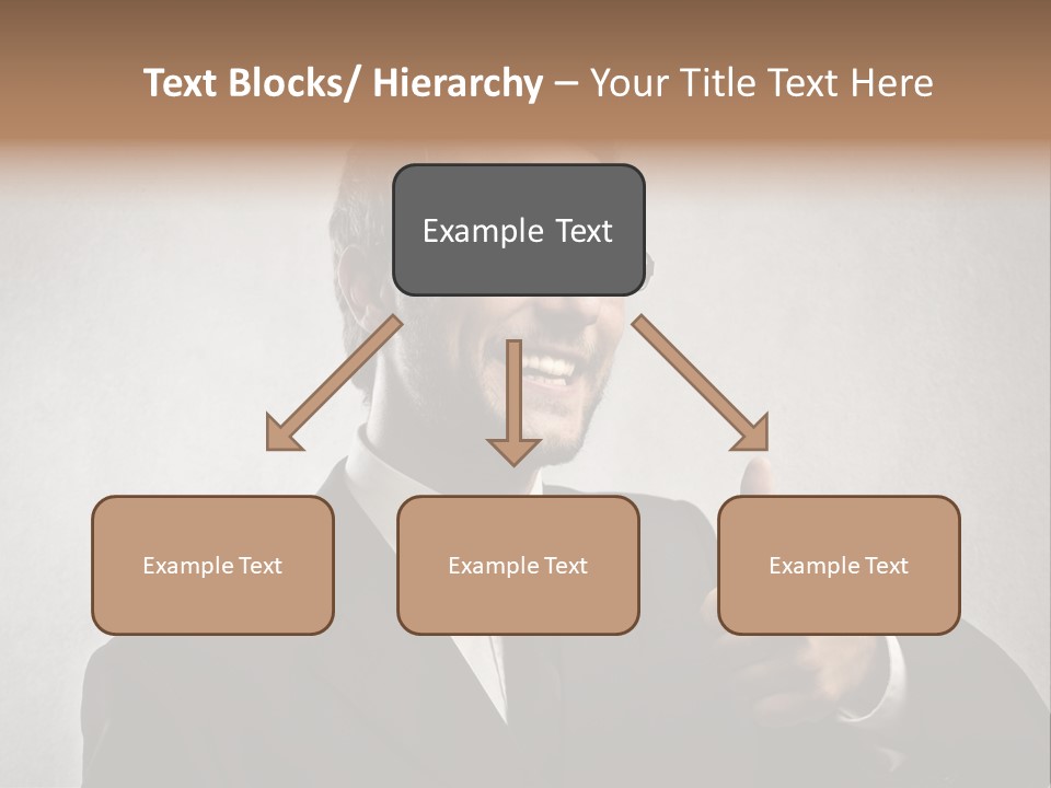 Businessman Liar Glasses PowerPoint Template