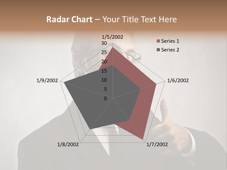 Businessman Liar Glasses PowerPoint Template
