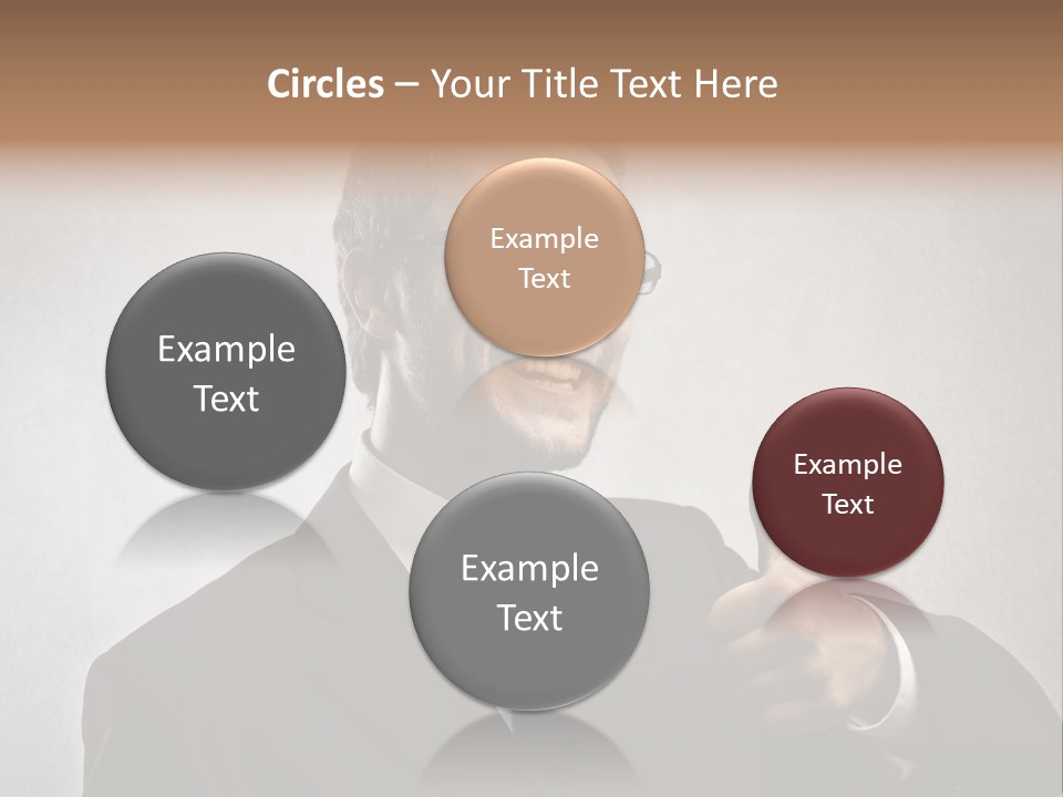 Businessman Liar Glasses PowerPoint Template