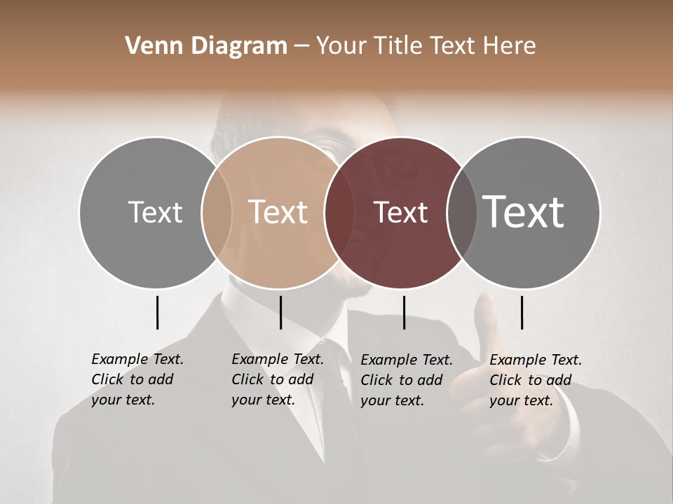 Businessman Liar Glasses PowerPoint Template