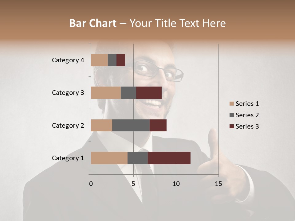 Businessman Liar Glasses PowerPoint Template