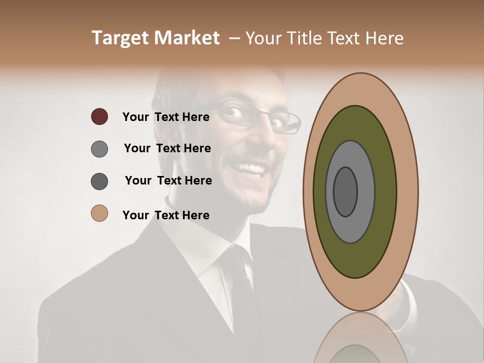 Businessman Liar Glasses PowerPoint Template
