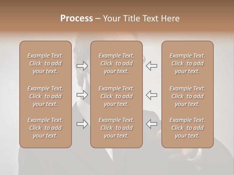 Businessman Liar Glasses PowerPoint Template