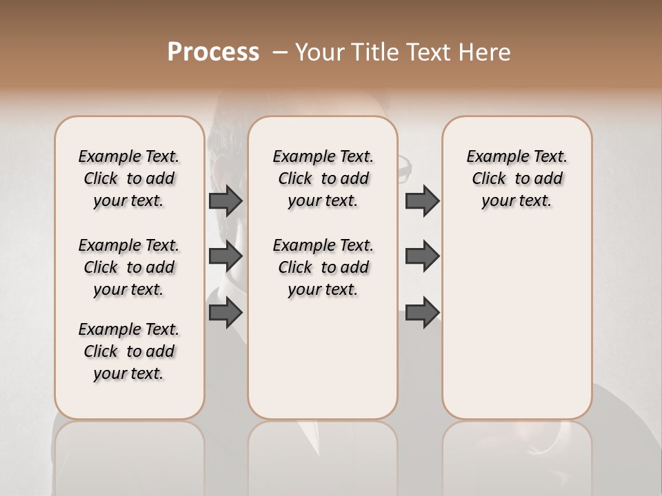 Businessman Liar Glasses PowerPoint Template