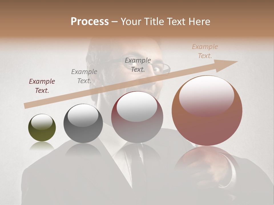 Businessman Liar Glasses PowerPoint Template