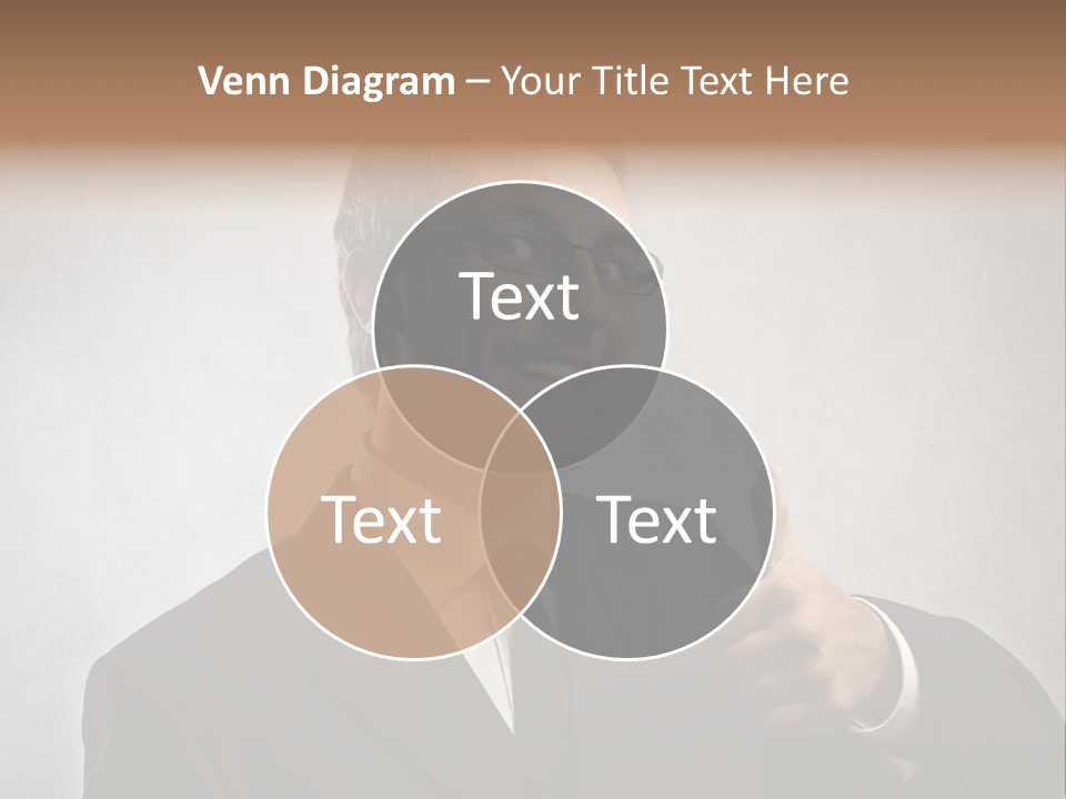 Businessman Liar Glasses PowerPoint Template