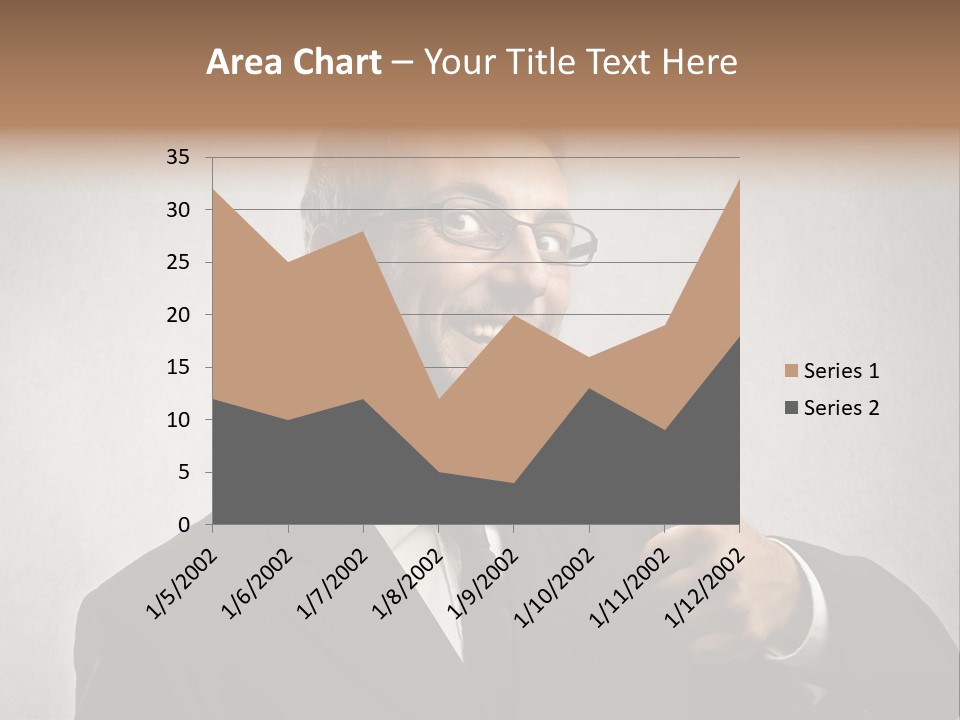 Businessman Liar Glasses PowerPoint Template