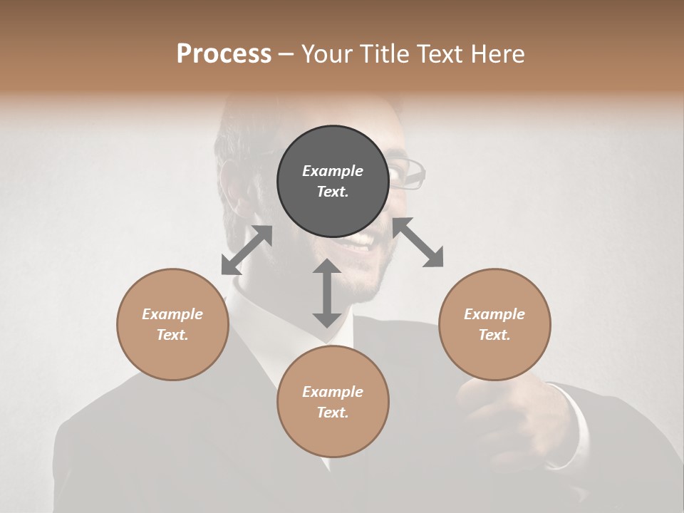 Businessman Liar Glasses PowerPoint Template