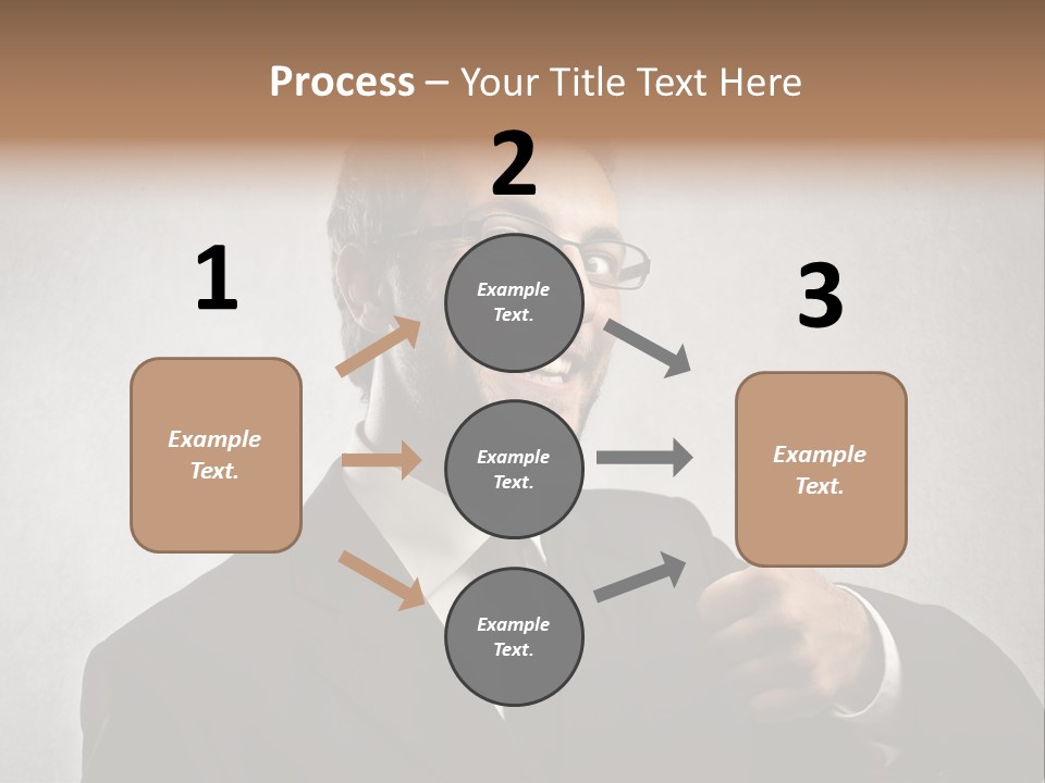 Businessman Liar Glasses PowerPoint Template
