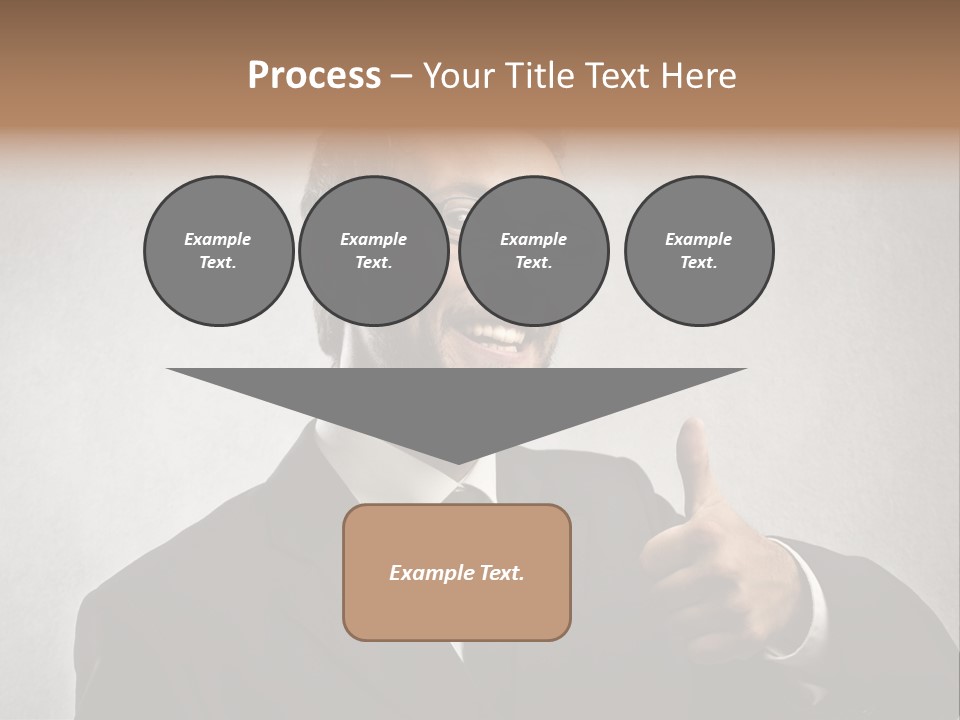 Businessman Liar Glasses PowerPoint Template