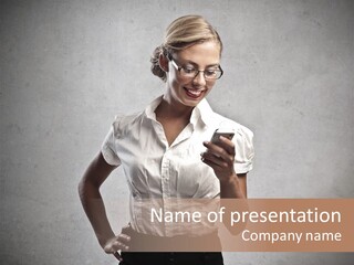 Telephone Speak Cell PowerPoint Template