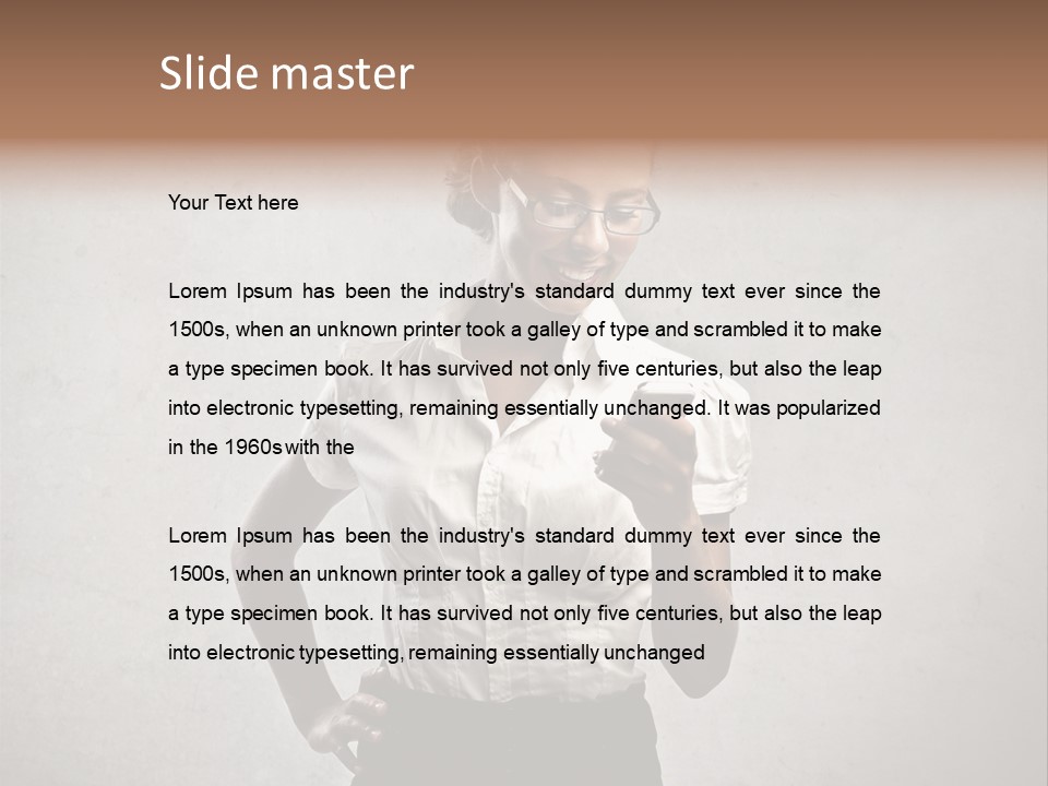 Telephone Speak Cell PowerPoint Template