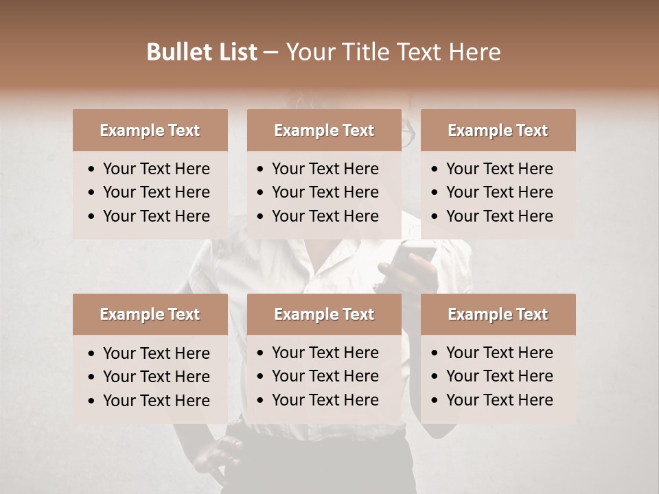 Telephone Speak Cell PowerPoint Template