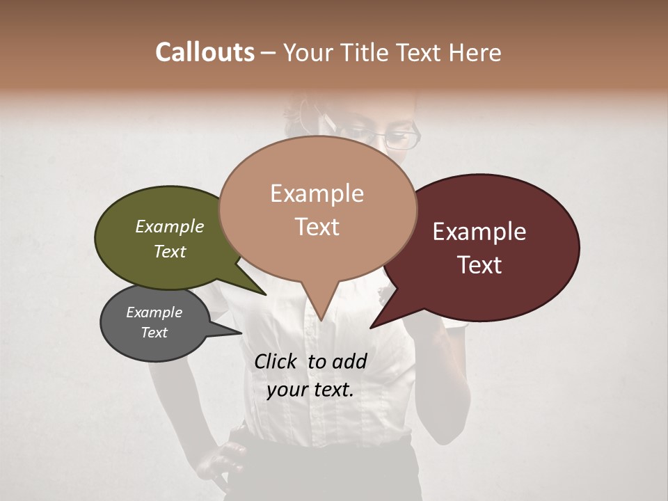 Telephone Speak Cell PowerPoint Template