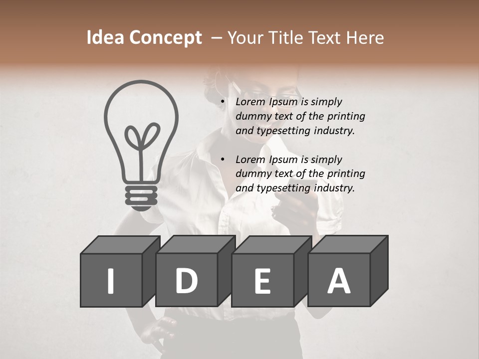 Telephone Speak Cell PowerPoint Template