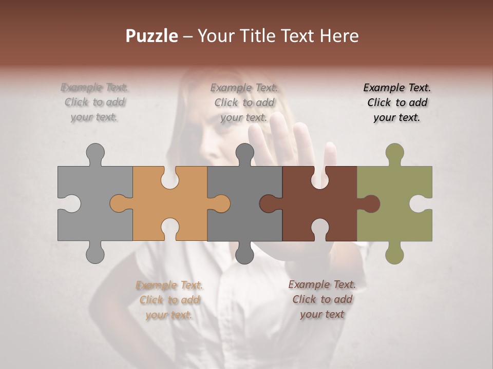 Disgusted Fear Stop PowerPoint Template